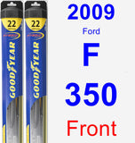 Front Wiper Blade Pack for 2009 Ford F-350 - Hybrid