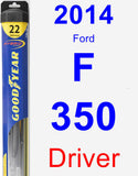 Driver Wiper Blade for 2014 Ford F-350 - Hybrid