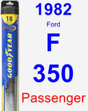 Passenger Wiper Blade for 1982 Ford F-350 - Hybrid