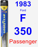 Passenger Wiper Blade for 1983 Ford F-350 - Hybrid