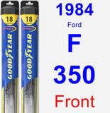 Front Wiper Blade Pack for 1984 Ford F-350 - Hybrid