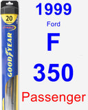 Passenger Wiper Blade for 1999 Ford F-350 - Hybrid