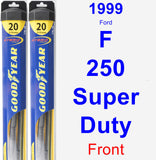 Front Wiper Blade Pack for 1999 Ford F-250 Super Duty - Hybrid