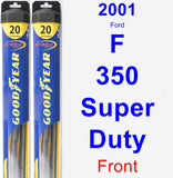 Front Wiper Blade Pack for 2001 Ford F-350 Super Duty - Hybrid