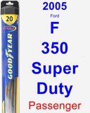 Passenger Wiper Blade for 2005 Ford F-350 Super Duty - Hybrid