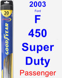 Passenger Wiper Blade for 2003 Ford F-450 Super Duty - Hybrid