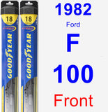 Front Wiper Blade Pack for 1982 Ford F-100 - Hybrid