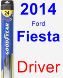Driver Wiper Blade for 2014 Ford Fiesta - Hybrid