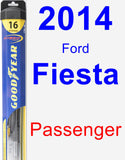 Passenger Wiper Blade for 2014 Ford Fiesta - Hybrid