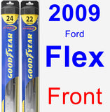 Front Wiper Blade Pack for 2009 Ford Flex - Hybrid
