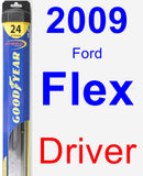 Driver Wiper Blade for 2009 Ford Flex - Hybrid