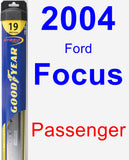 Passenger Wiper Blade for 2004 Ford Focus - Hybrid