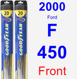 Front Wiper Blade Pack for 2000 Ford F-450 - Hybrid