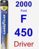 Driver Wiper Blade for 2000 Ford F-450 - Hybrid