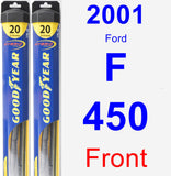 Front Wiper Blade Pack for 2001 Ford F-450 - Hybrid