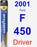 Driver Wiper Blade for 2001 Ford F-450 - Hybrid