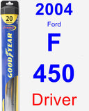 Driver Wiper Blade for 2004 Ford F-450 - Hybrid