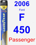 Passenger Wiper Blade for 2006 Ford F-450 - Hybrid