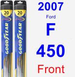 Front Wiper Blade Pack for 2007 Ford F-450 - Hybrid