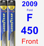 Front Wiper Blade Pack for 2009 Ford F-450 - Hybrid