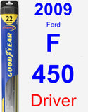 Driver Wiper Blade for 2009 Ford F-450 - Hybrid