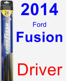 Driver Wiper Blade for 2014 Ford Fusion - Hybrid