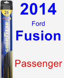 Passenger Wiper Blade for 2014 Ford Fusion - Hybrid