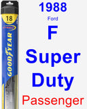 Passenger Wiper Blade for 1988 Ford F Super Duty - Hybrid