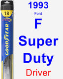 Driver Wiper Blade for 1993 Ford F Super Duty - Hybrid