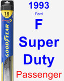 Passenger Wiper Blade for 1993 Ford F Super Duty - Hybrid