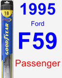 Passenger Wiper Blade for 1995 Ford F59 - Hybrid