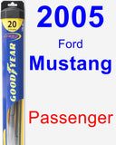 Passenger Wiper Blade for 2005 Ford Mustang - Hybrid