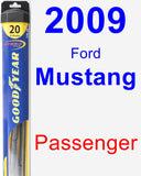 Passenger Wiper Blade for 2009 Ford Mustang - Hybrid