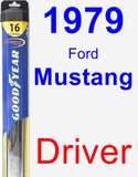 Driver Wiper Blade for 1979 Ford Mustang - Hybrid