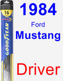 Driver Wiper Blade for 1984 Ford Mustang - Hybrid