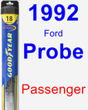 Passenger Wiper Blade for 1992 Ford Probe - Hybrid