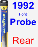 Rear Wiper Blade for 1992 Ford Probe - Hybrid