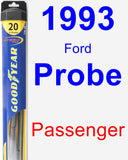 Passenger Wiper Blade for 1993 Ford Probe - Hybrid