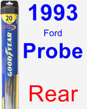 Rear Wiper Blade for 1993 Ford Probe - Hybrid