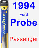 Passenger Wiper Blade for 1994 Ford Probe - Hybrid