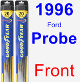Front Wiper Blade Pack for 1996 Ford Probe - Hybrid