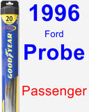 Passenger Wiper Blade for 1996 Ford Probe - Hybrid