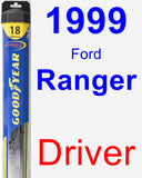 Driver Wiper Blade for 1999 Ford Ranger - Hybrid