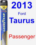 Passenger Wiper Blade for 2013 Ford Taurus - Hybrid