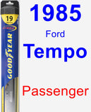 Passenger Wiper Blade for 1985 Ford Tempo - Hybrid