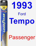 Passenger Wiper Blade for 1993 Ford Tempo - Hybrid