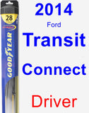 Driver Wiper Blade for 2014 Ford Transit Connect - Hybrid