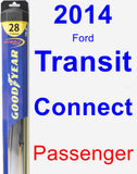 Passenger Wiper Blade for 2014 Ford Transit Connect - Hybrid