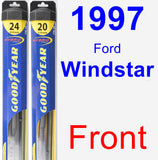 Front Wiper Blade Pack for 1997 Ford Windstar - Hybrid