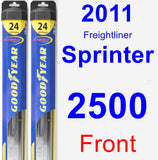 Front Wiper Blade Pack for 2011 Freightliner Sprinter 2500 - Hybrid